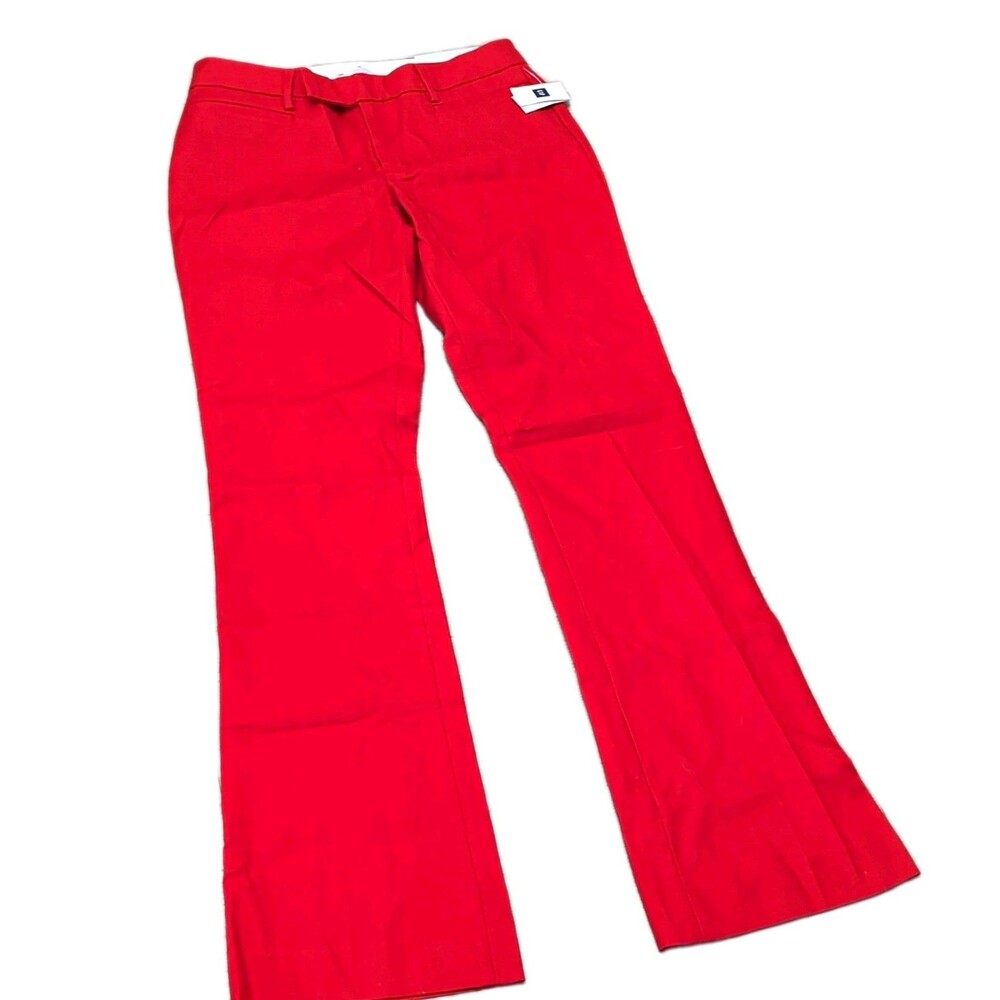 NWT Gap Women’s Red Modern Boot Pants Size 2 Long